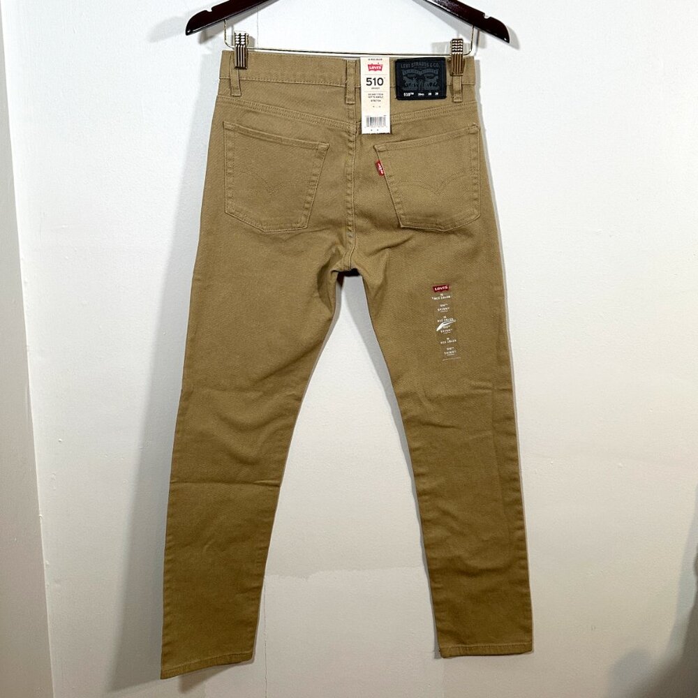 Boy's Levi’s 510 Tan Skinny Stretch Jeans New With Tags Size 16 Reg 28x28